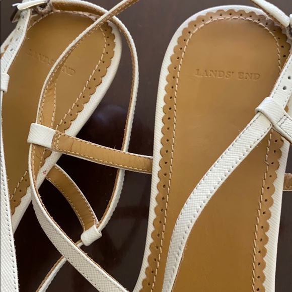 Lands End Strapped Heeled Sandals - Picture 5 of 5